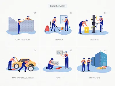 Feild Services Illustrations field field jobs field services human humans illustration illustrations vector vector art