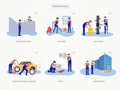 Feild Services Illustrations field field jobs field services human humans illustration illustrations vector vector art