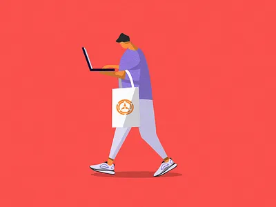 Illustration for a cto post art charachter design character ctoconnection design developer graphic art illustration itechart man texture top trand