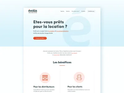 Evollis rebranding — 2018 blog corporate homepage leasing ui design webdesign