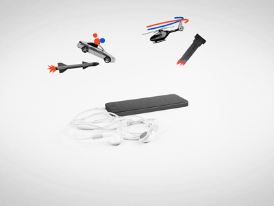 3D sound - Earphones animated binaural blockbuster earphones explainer film graphique immersive sound phone stopmotion