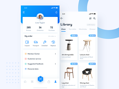 AR Furniture2 app ui