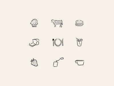 Menu card icons adobe adobe illustrator card design drawn drink food graphic graphic design icons icons pack icons set iconset illustration illustrations illustrator menu menu card menu design visualisation