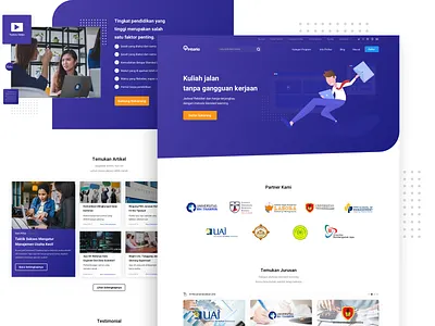 Pintaria - Online Education edication landing page landingpagedesign onboarding online course online education pintaria study ui ux website