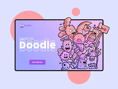 Doodle animation app art branding character clean design graphic design identity illustration illustrator logo minimal type typography ui ux vector web website