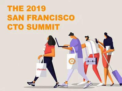 CTO SUMMIT POST characterdesign cto design follow me graphic art illustration itechart sun francisco texture