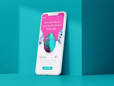 Easter App Design Concept app clean design design easter ecommerce food icon ios mobile mockup responsive team typography ui ux