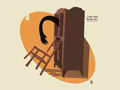 Boogie Man artwork black brush fascism flat flat illustration flatdesign illustration procreate sketch