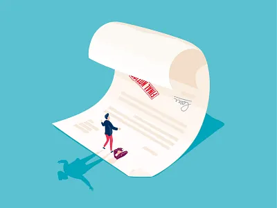 Wilkin Chapman Business Services accounts business conceptual final notice finance forms illustration overwhelmed paperwork shock solicitors spot illustration tax wave