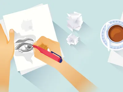 Sketch 2d creative drawing hand illustration illustrator sketch vector