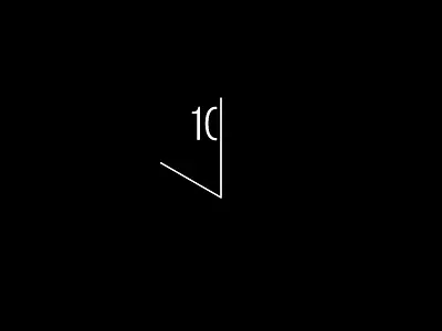 10pm black and white logo minimal