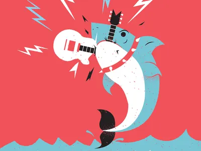 Odd Science - Incredible Creatures 01 childrens book illustration death metal editorial editorial illustration illustrated science illustration odd science philadelphia science shark texture vector