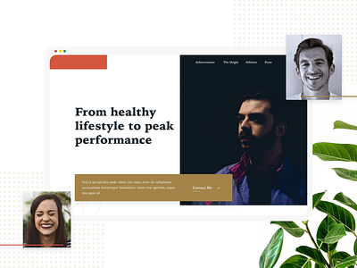Achiveminds - Improve your mindset clean design explore homepage landing page performance psycology red ui ux visual design web design