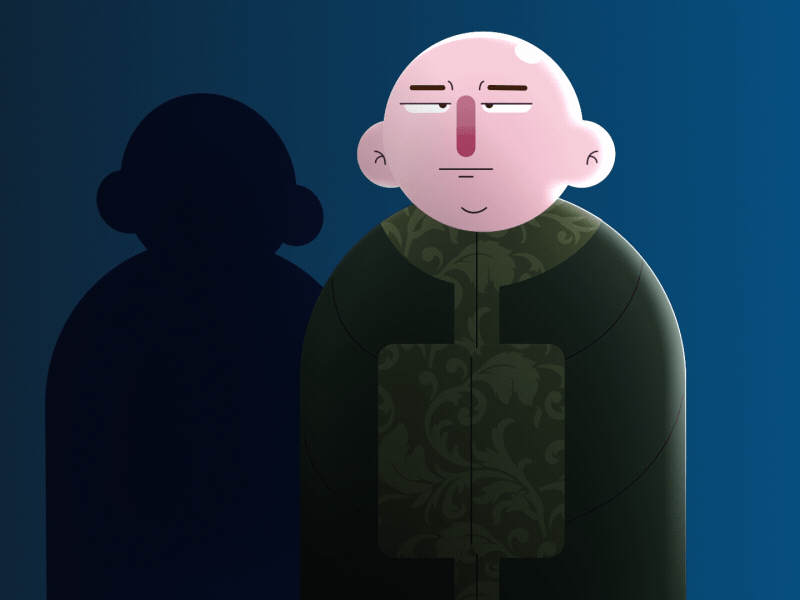 Varys Walkcycle animation cartoon character character animation game of thrones gif got illustration motion graphics tavarense varys vector walkcycle