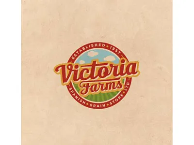 Victoria Farms a nerds world best graphic designer toronto best logo designers toronto creative agency toronto custom logo design design graphic design graphic design toronto illustration logo logo design logo design toronto toronto typography