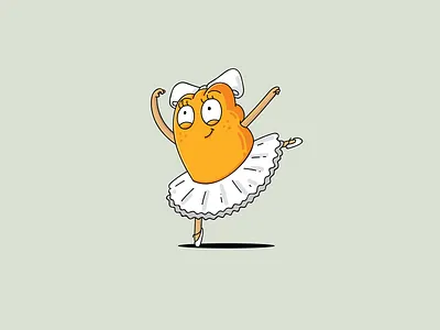 Brainster in training ballet brain dance illustration training