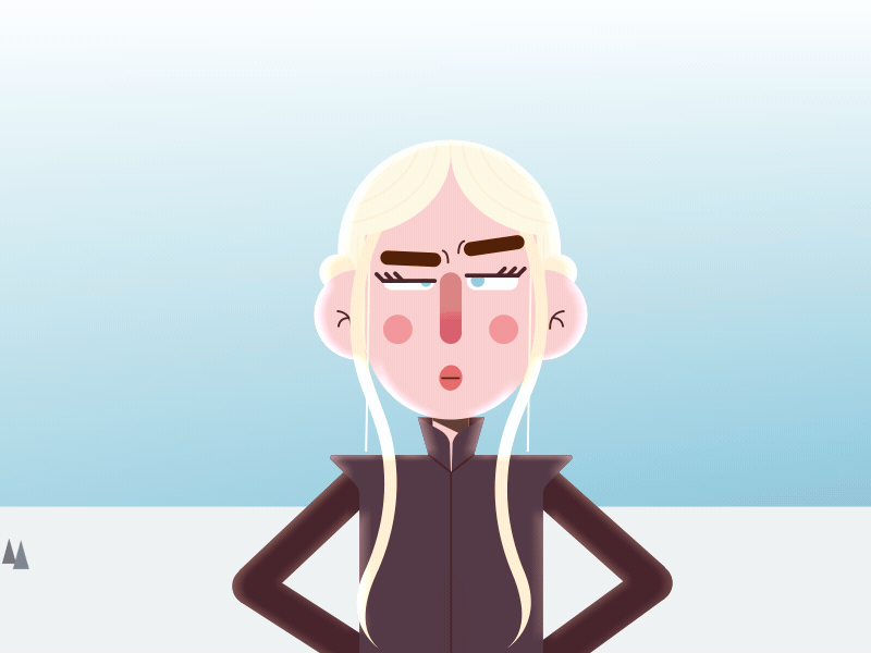 Lemon Calippo animation cartoon character animation character design daenerys targaryen design funny game of thrones gif got illustration mother of dragons motion graphics tavarense vector