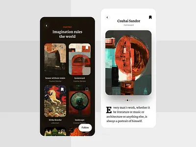 Gallery - App Interface app art clean app dark ui gallery graphics images interface ossmium painter product ui user interface ux