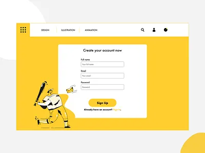 Designholic Onboarding branding design illustration ui