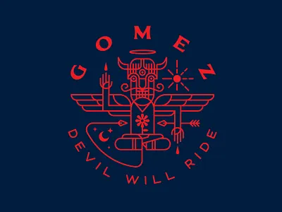 Gomez Devil Will Ride Dribbb 01 band devil gomez illustration