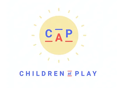 CAP / Children At Play Daycare Logo branding cap childcare children at play daycare kids logo