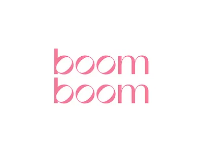 Boom Boom fashion letter logo logotype mark symbol