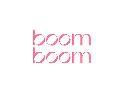 Boom Boom fashion letter logo logotype mark symbol