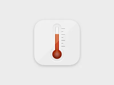 Daily UI 005 - App Icon appicon daily daily 100 challenge dailyui dailyui005 design thermometer ui