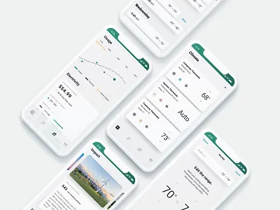 Smart-Home + Renewable Energy app product design renewable energy smart home smart home app smarthome ui design ux design