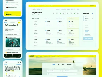 Airline digital experience airline airplane design ivan manolov mojotech typography ui uiux ux ux design