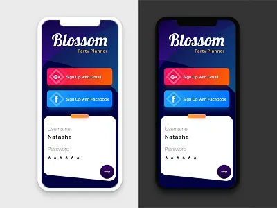 Login page black black white blackandwhite color colour login form login screen speedy wolf user interface
