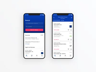 Job search & Apply app apply design filters ios job jobs list product design search ui