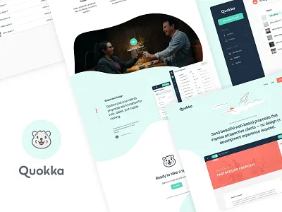 Quokka Website focus lab identity design proposal proposal template proposal tool propsals quokka saas ui