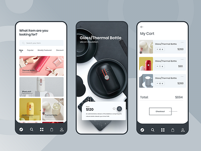 Product Shop Mobile App UI interaction design interface design mobile app design product shop shop app shop app ui ui ux ui kit uxdesign visual design