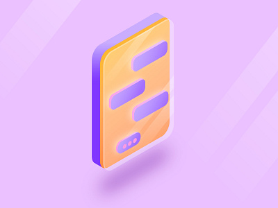 Isometric Phone communication communication design illustrator isometric isometric design isometric icons isometric illustration phone tech tech design technology
