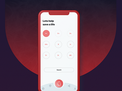 Digital Blood Bank android app app design blood donation dhaka icon interaction design ios app mobile app user interface