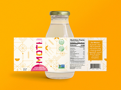 Rebrand and Label Design for Moti Beverages beverage beverage packaging bottle label branding drink logo rebranding