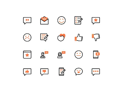 Review and Feedback Icons feedback icon icon set review seller