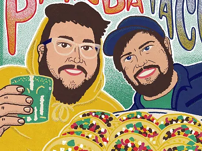 Detail of Panda taco Illustration illustration margarita portrait procreate procreateapp taco