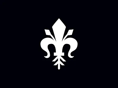 fleur de lis blackandwhite brand branding design fleur de lis flower icon identity ilustracion ilustration isotype logo logodesign nature vector