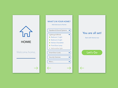 Daily UI Design Challenge 23: Onboarding 100 day challenge 100daychallenge adobexd app appdesign calm dailyui design iot onboarding onboarding ui smart home ui ux