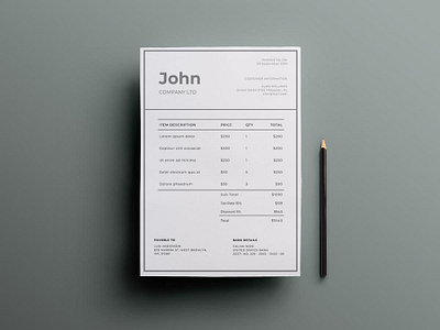 Free Company Invoice Template bill template billing design doc free bill template free billing template free invoice template freebie freebies freelance freelancer invoice invoice invoice design