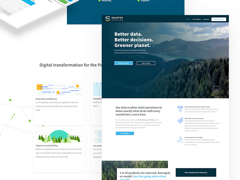 Smarter Sorting Website by Tom Williamson on Dribbble