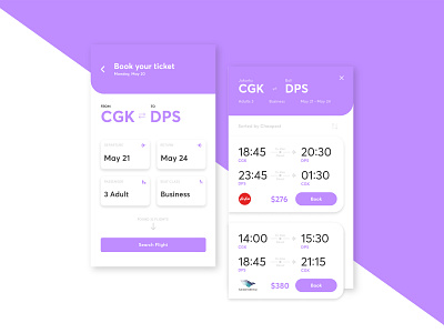 Flight Booking App - Last Day of 6 Days UI Challenge booking app booking ui design flight flight booking ui ui design
