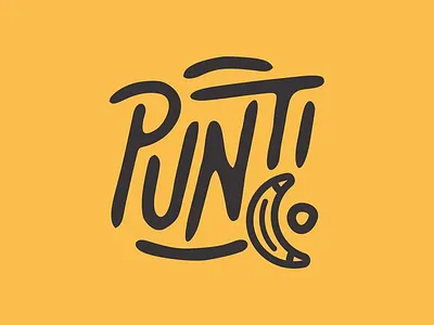 Punti Co. design ilustrator logo typography vector