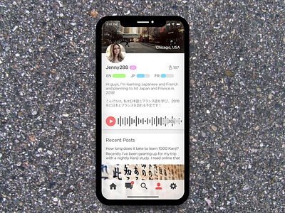 Language Learning App app design ui design