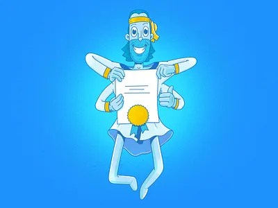 Developer Gods II character design developers digital digital art god illustration yoga