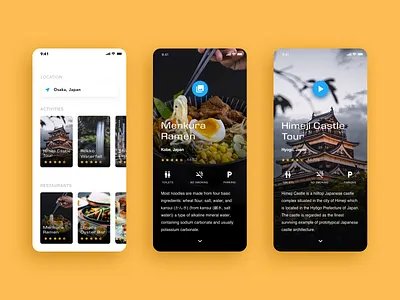 Travel App UI app clean design layout mobile travel travel app ui
