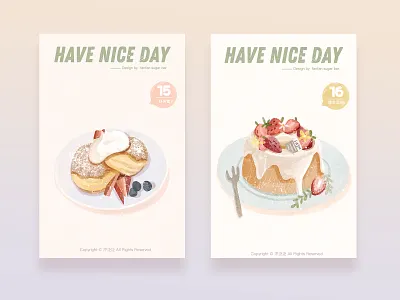 Cake cut illustartion ui