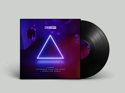 Sync Forward: Stronger Than The Mind artwork cinema 4d cover cover design cyberpunk electronic music futurenoir graphic design music neon neonnoir techno vinyl cover